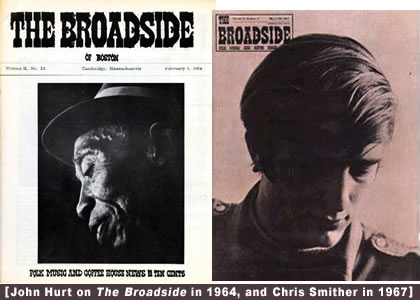 1964 and 1967, The Broadside covers
