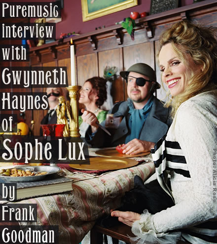 Puremusic interview with Gwynneth Haynes (Sophe Lux)