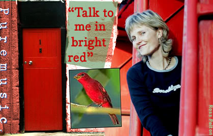 Erika Luckett "Talk to me in bright red"